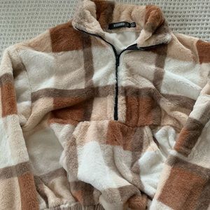 Cropped Fuzzy Sweater